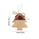 thumbnail image 3 of Adornos navideños de lino hechos a mano | Colgantes festivos con formas festivas | Decoración de tela a cuadros rojos con botones | Conjunto de diseños variados para decoración navideña, 3 of 6