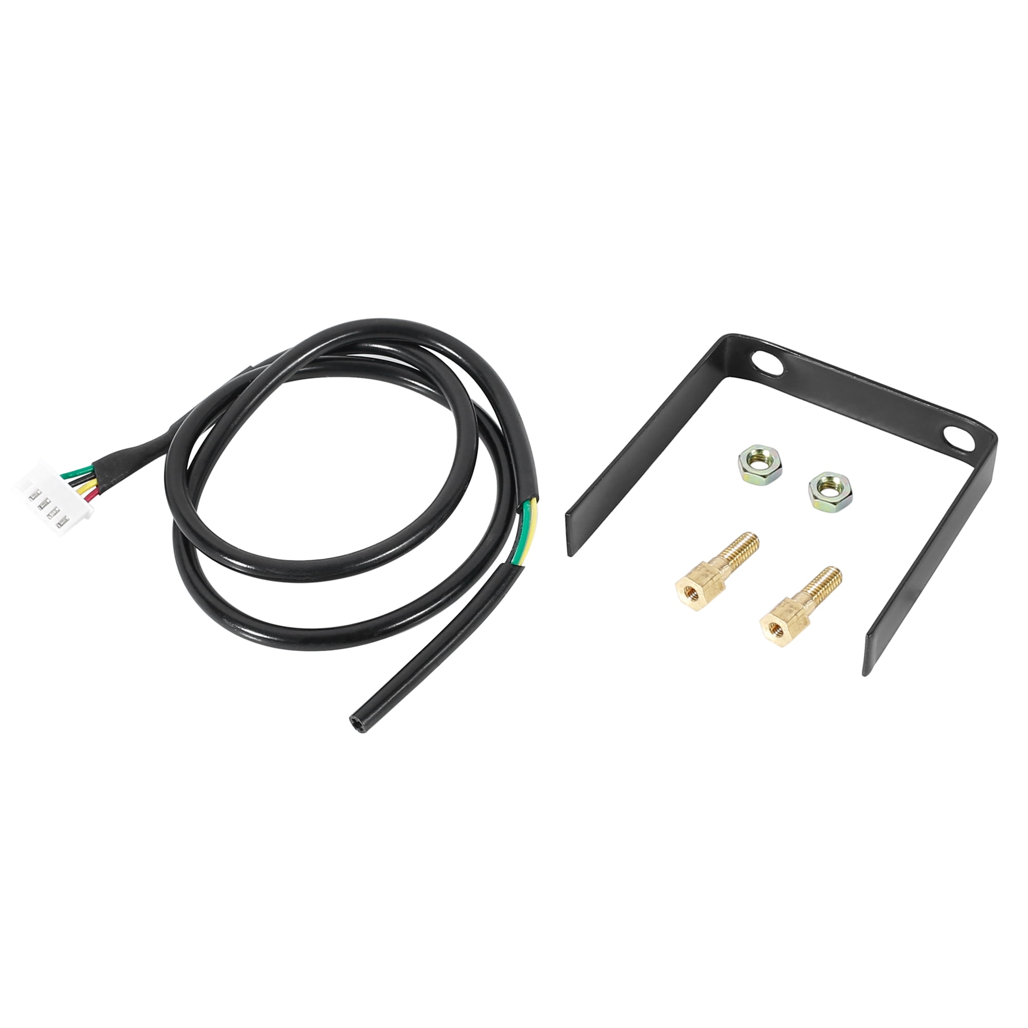 1 Set 2-1/16" 52mm 140 PSI 7 Color LED Oil Pressure Gauge Black Dial Oil Press Sensor for Auto