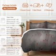 thumbnail image 6 of Halloween Bedding Duvet Cover Set King Size 4 Pieces Soft Twill Plush Quilt Cover, Include 1 Duvet Cover 1 Flat Sheet And 2 Pillow, 6 of 7
