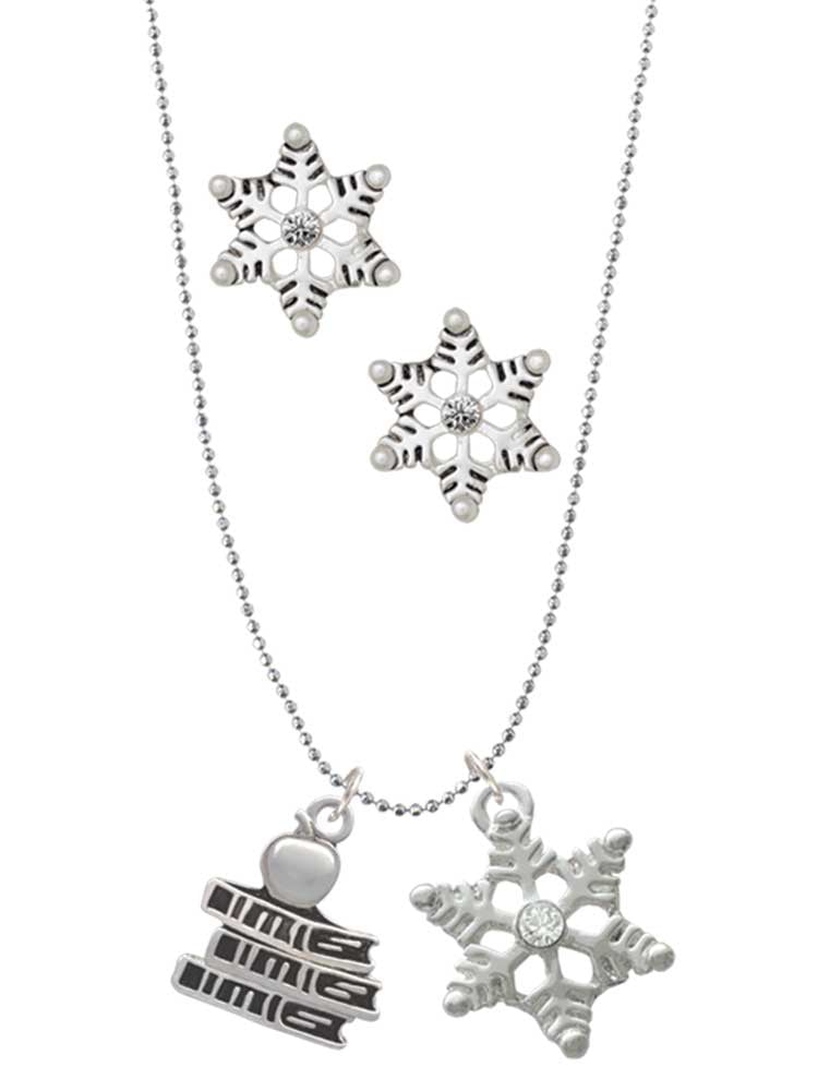 Claire's Teen Silver Jewelry Bundle, Back to School, Necklace and Stud  Earrings, 88402 