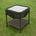 thumbnail image 7 of Wicker Glass Top Side Table, 7 of 7