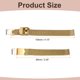 thumbnail image 2 of Correa de reloj de malla de acero inoxidable Uxcell de 12 mm, liberación rápida, correa de reloj metálica ajustable para hombres y mujeres, dorada, 2 of 7