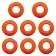 thumbnail image 1 of S SERENABLE 8 Pieces Kayak Paddle Drip Rings PVC Guards for Canoe Boating Rafting Orange, 1 of 9