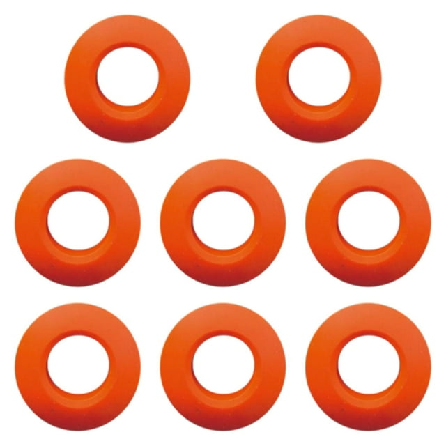 S SERENABLE 8 Pieces Kayak Paddle Drip Rings PVC Guards for Canoe Boating Rafting Orange