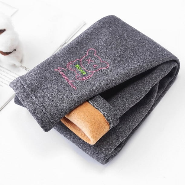 Leggings de algodón y terciopelo para niñas, pantalones cálidos de cintura elástica, 4 estaciones, 2 a 8 años, nueva moda