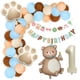 thumbnail image 1 of Set de globos con forma de oso y pata de aluminio, 84 unidades, con bolsa de feliz cumpleaños, 1 of 2