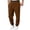 Coffee, variant on Wutalume Men's Slim Fit Joggers — Sweatpants with Tapered Leg, Drawstring Waist, Comfortable Lounge Pants for Active Days