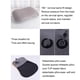 thumbnail image 5 of Almohada inflable portátil Matsuzay para viajes al aire libre soporte para el cuello gris, 5 of 6