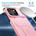 thumbnail image 6 of Case for Motorola Moto G Stylus 5G 2025 6.7" with Invisible Fold Holder Stand, MagSafe Magnetic Wireless Charging,Sliding camera casing,Shockproof Dropproof Tough Rugged Protective Case Cover,Pink, 6 of 10