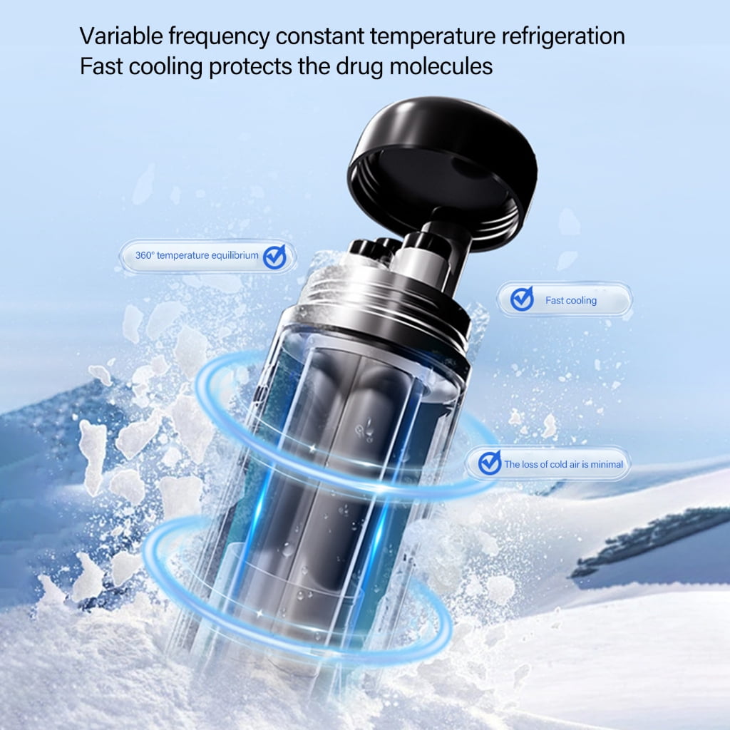 Portable LCD Insulins Refrigerated Cup Coolers Flask Outdoor Beverage Refrigerator Fridge for Outdoor