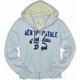 thumbnail image 1 of Aeropostale - Sudadera con capucha y cremallera para mujer, color azul, mediano, 1 of 1