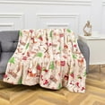 thumbnail image 4 of Elegant Comfort Reversible and Ultra-Plush Flannel Fleece-Winter Christmas Sherpa Throw- Lightweight Soft and Cozy-Holiday Decorative Throw, Perfect for Lounging, 50 x 60 inches, Skate and Deers, 4 of 6