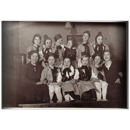 Young Lady Photo Laminated Poster Pretty Old Photo Girl Photography Young Women Poster Print 11 x 17 ()