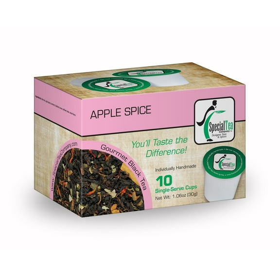 Special Tea Apple Spice Loose Leaf Black Tea, 10 ct Single Serve Cups