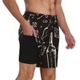 thumbnail image 3 of Fotbe Wine Seamless Men’s Swim Trunks Quick Dry Swim Shorts Board Shorts with Mesh Lining-Small, 3 of 9