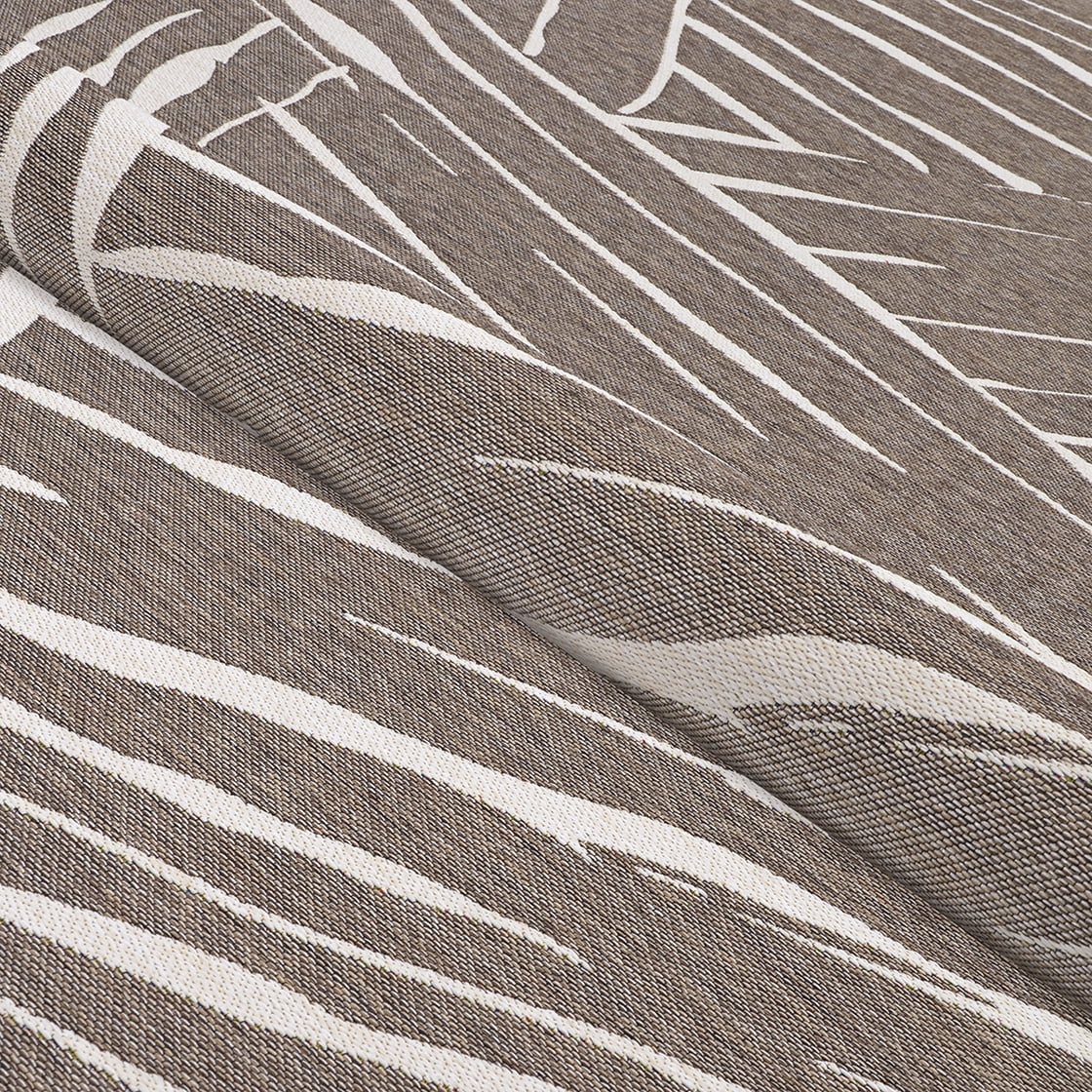 Couristan Dolce Parquet 8'1" x 11'2" Mocha Outdoor Rug