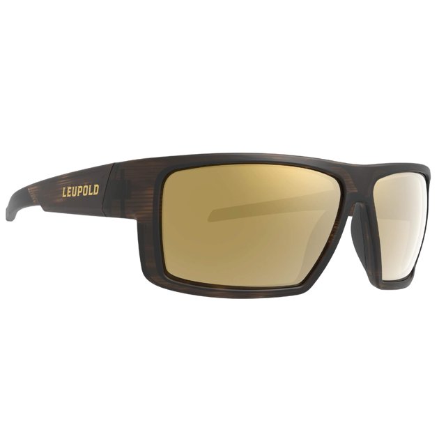 Gafas Leupold Switchback Performance con monturas de tortuga mate y lentes polarizadas de espejo de bronce