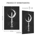 thumbnail image 3 of DouZhe 1-Gang Blank Wallplate, Viking Occult Moon Symbols Decorative Wall Plates, 3 of 7