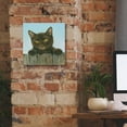 thumbnail image 5 of Epic Graffiti 'Black Kitten' by Janet Pidoux, Canvas Wall Art, 12"x12", 5 of 8
