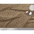thumbnail image 2 of Soimoi Poly Georgette Fabric Snowflake Artistic Print Fabric by the Yard 52 Inch Wide, 2 of 3
