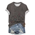 thumbnail image 6 of ATENAR Womens Shirts Casual Shirts Plus Size Printed Tops Black M, 6 of 6