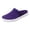 Purple, variant on Women's Knitted Mesh Clogs Wide Toe Box Slip on Casual Walking Shoes Breathable Close Toe Sandals with Back Strap Pink Size 6