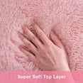 thumbnail image 6 of 8x10 Area Rug for Living Room:Ultra Soft Fluffy Shag Beige Rugs,Large Fuzzy Plush Indoor Non Slip Carpet Washable Rug for Bedroom Kids Nursery Office Dorm Modern Decor(Dark Pink  8'x10'), 6 of 7