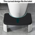 thumbnail image 5 of Qholemyo Soft Toilet Stool Bathroom Hair Non-slip Treading Stool Office Padded Footstool Squatting Stool For Bathroom Toilet Squatting Stool Squat Stool, 5 of 5