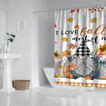 thumbnail image 2 of Happy Thanksgiving Fall Gnomes Maple Leaf Shower Curtains,Washable Bath Curtain with Hooks Basic Polyester Fabric Bathroom Curtains for Thanksgiving Day Fall Party Home Decor, 2 of 5