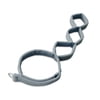 Rehabilitation Advantage Lightweight Fabric Leg Lifter Harness with 3 Loops, Gray