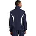 thumbnail image 2 of Sport-Tek ®  Colorblock Raglan Jacket. Jst60 L True Navy/ White, 2 of 3