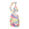 thumbnail image 4 of MesaSe Robe Mini Ajourée pour Femmes Robe d'Été Sans Manches Col en V pour Filles, 4 of 6