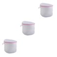 thumbnail image 1 of Ruiboury Mesh Net Laundry Washing Bag Delicate Underwear bracket White 3Set, 1 of 6