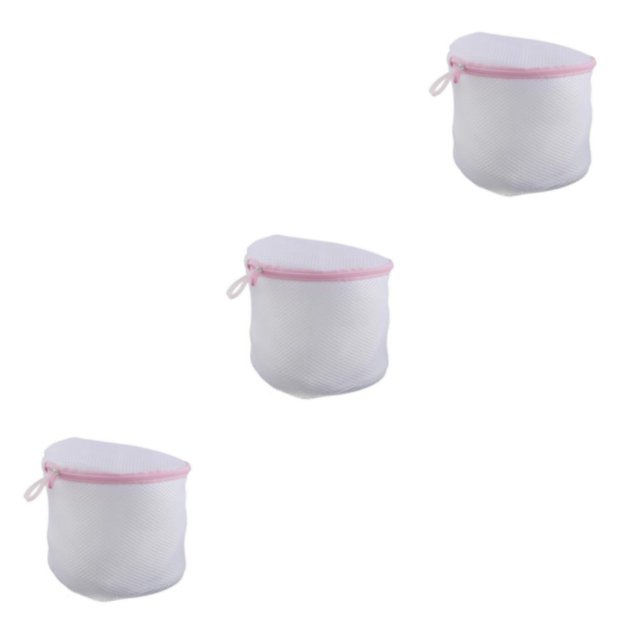 Ruiboury Mesh Net Laundry Washing Bag Delicate Underwear bracket White 3Set