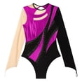 thumbnail image 5 of YONGHS Gymnastics Leotard For Women Gymnastics Long Sleeve Ballet Acrobatics Performance Bodysuit Hot Pink S, 5 of 7