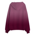 thumbnail image 5 of Women's Hoodies Sweatshirts Casual Zip Hoodie with Front Pockets for Women Everyday Comfort Red L, 5 of 5