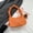 Orange, variant on Simple Casual Handbag, Small Underarm Shoulder Bag, Vintage Fashion Crossbody for Women (Niche Design) White