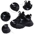 thumbnail image 4 of ASEIDFNSA Toddler Shoes Boys Girls Mesh Lightweight Breathable Athletic Running Sneakers (Black,6.5), 4 of 4