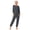 Dark Gray, variant on Women Alzheimers Anti-Strip Jumpsuit Long Sleeve Nursing Rompers for Dementia Special Needs Disabilities Grey S