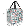 thumbnail image 3 of Pofeuu Colorful Shark Print Lunch Bag Lunch Box Insulated Lunch Bag Adult Lunch Box for Men and Women, 3 of 8