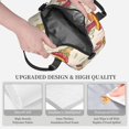 thumbnail image 3 of Naloa Frog Sitting On Mushroom Print Lunch Bag for Women & Men Insulated Lunch Box or Cooler Lunch Tote Bags for Work, Travel, Outdoor, 3 of 5