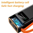 thumbnail image 2 of Misty 70000mAh Solar Power Bank Fast Charger Large Capacity Portable Mobile External Battery Black, 2 of 6