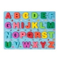 Wliqien Colorful Number Alphabet Shape Wooden Puzzle Pairing Board