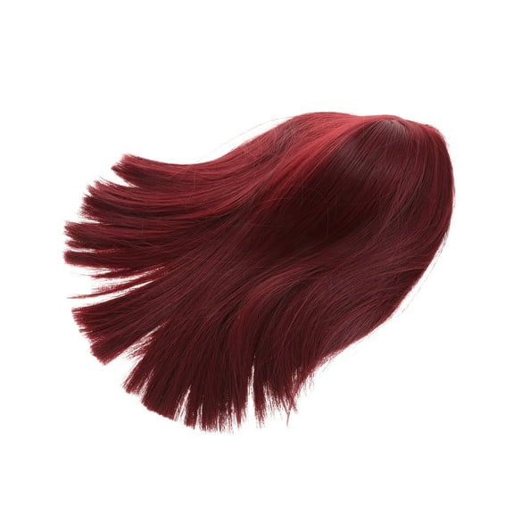 YOSADIER Stylish Red Synthetic Wig for Women, Straight Hair, Daily Wear, Fiber, 1 Set