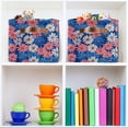 thumbnail image 6 of Yayeee 2 Pack Canvas Storage Basket with Handles for Shelves Fabric Bins Closet Organizer, Pink Flowers Pattern, 6 of 8