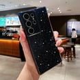 thumbnail image 3 of Compatible with Samsung Galaxy S23 Ultra Case, Cute Glitter Sparkly Bling Phone Cover for Women Girls (Black), 3 of 13