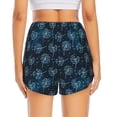 thumbnail image 2 of Lsque Dandelions Printed Women's Running Shorts with Liner Pockets,Elastic Quick Dry Workout Athletic Gym Yoga Shorts,Womens High Waist Shorts-Large, 2 of 9