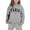 Grey, variant on Little Outfits for Girls Sets Kids Casual Solid Color Long Sleeve Hoodie Pullover Sweatshirt Jogger Sweatpants 2 Pc Fall Girls Clothes Blue Size 6-7T