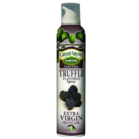Mantova Extra Virgin Olive Oil Spray Truffle Flavored 8 oz. Spray Bottle - Manage Oil Amount - Great For Salads & (Best Virgin Olive Oil For Cooking)