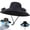 A, variant on Hat Fan for Men, Solar Fan Hat Wide Brim Fishing Hat with 2 Solar Fan, 3 Adjustable Wind Speeds for Summer Outdoor Solar & USB Charging UPF 50+